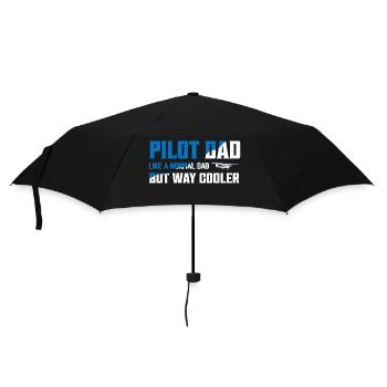 Papa pilote comme un père normal mais beaucoup plus cool Aviatio - Parapluie standard - noir - Devant