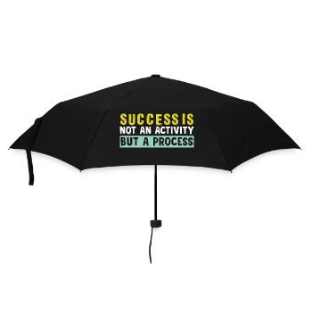 success is not an activity but a process - Umbrella (small) - black - Front