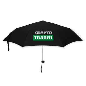 Bitcoin Trading Crypto Aktien - Regenschirm (klein) - Schwarz - Vorne