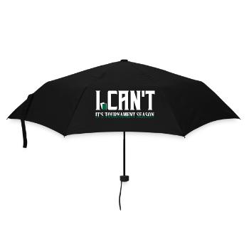 I Can't. It's Tournament Season. Funny TCG Trading - Umbrella (small) - black - Front