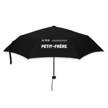 super petit-frère - t-shirt assorti - Parapluie standard - noir - Devant