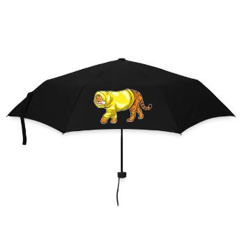 Tiger Winter Hoodie - Regenschirm (klein) - Schwarz - Vorne