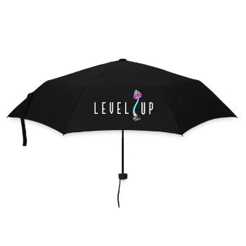 LEVEL UP Mushroom - Umbrella (small) - black - Front