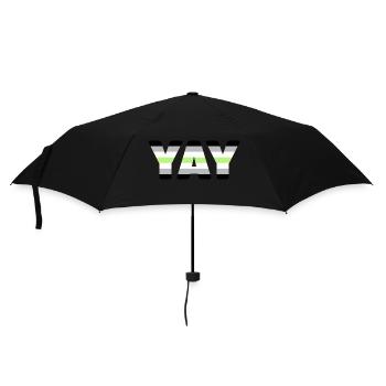 YAY Agender - Umbrella (small) - black - Front