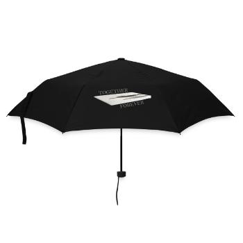 Shadow of two people at the end of the stairs - Umbrella (small) - black - Front
