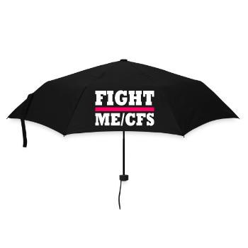 Me/cfs - fight me/cfs - Parapluie standard - noir - Devant