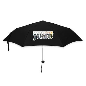 HamburgerJung - Regenschirm (klein) - Schwarz - Vorne