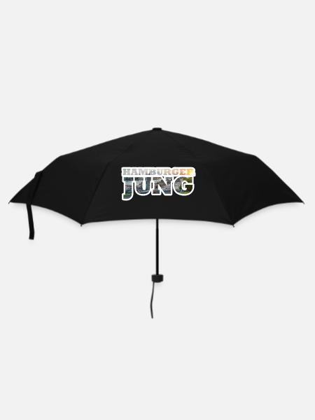HamburgerJung - Regenschirm (klein) - Schwarz