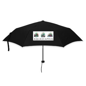 Aquascaping-Meisterwerk: Natur im Glas - Regenschirm (klein) - Schwarz - Vorne
