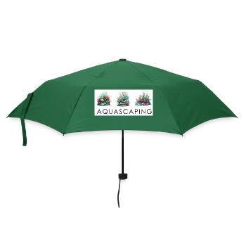 Aquascaping-Meisterwerk: Natur im Glas - Regenschirm (klein) - Flaschengrün - Vorne