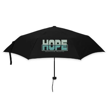 HOPE überleben allein - Regenschirm (klein) - Schwarz - Vorne