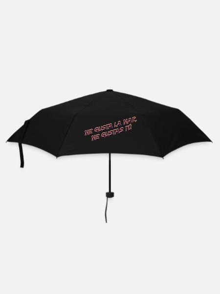 ME Gustas TÚ Meer - Regenschirm (klein) - Schwarz