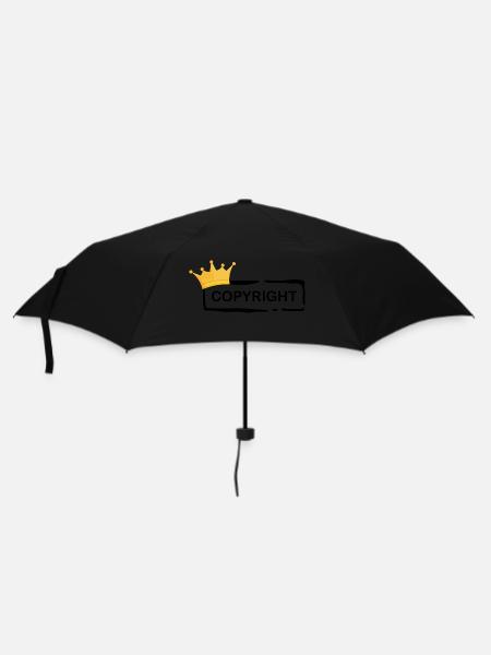 Copyright with Crown - Umbrella (small) - black