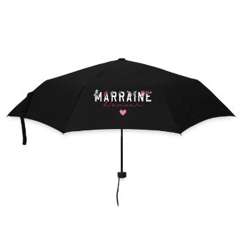 Marraine d’amour fleurs- idée cadeau marraine - Parapluie standard - noir - Devant