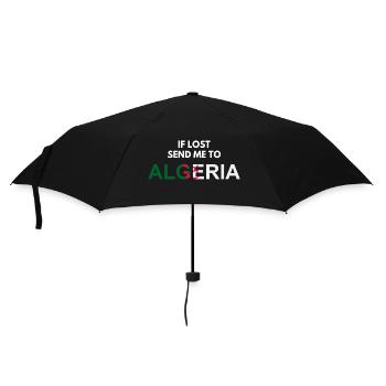 if lost send me to Algeria-cadeau Algérie - Umbrella (small) - black - Front