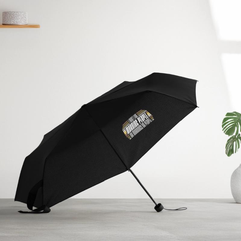 Lustig, ich mag den Morgen oder den Morgen oder die Menschen nicht Regenschirm (klein)