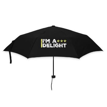 Funny I'm A Delight Sarcastic Delightful Humor Fun - Umbrella (small) - black - Front