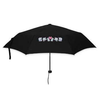 Rhino Rhino Unicorn - Umbrella (small) - black - Front