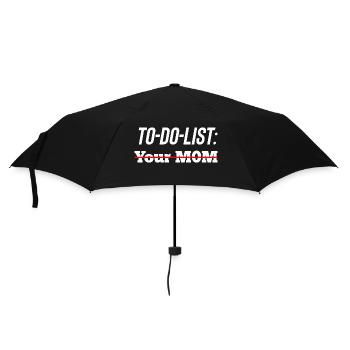 To-Do-List - Regenschirm (klein) - Schwarz - Vorne