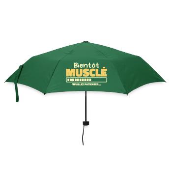 Bientôt Musclé - Veuillez Patienter - Parapluie standard - vert bouteille - Devant