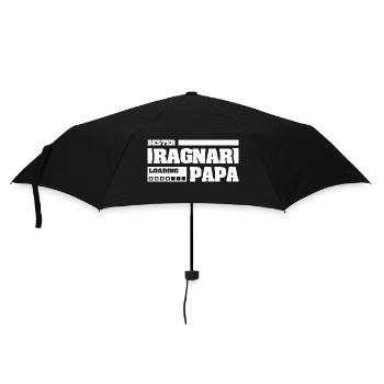 Geschenk für Ragnar - Regenschirm (klein) - Schwarz - Vorne