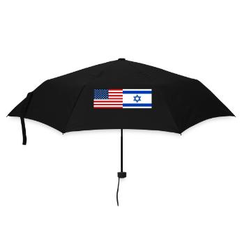 USA Israel Flag - Umbrella (small) - black - Front