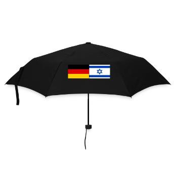 Allemagne Israël Drapeau - Parapluie standard - noir - Devant