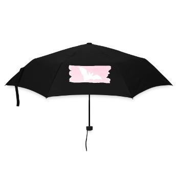Fledermaus - Regenschirm (klein) - Schwarz - Vorne