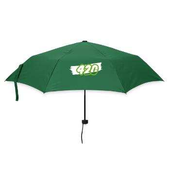 420 Dicton sur la légalisation du cannabis - Parapluie standard - vert bouteille - Devant