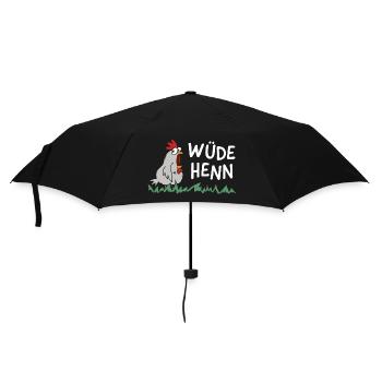 wüde henn Hendl this lustig huhn henne - Regenschirm (klein) - Schwarz - Vorne
