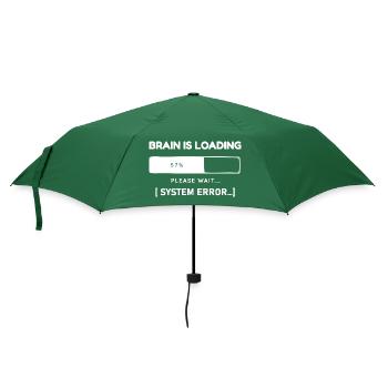 Le cerveau charge une erreur système – Diction drôle - Parapluie standard - vert bouteille - Devant