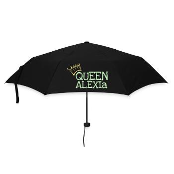 Influencer Alexia - Regenschirm (klein) - Schwarz - Vorne