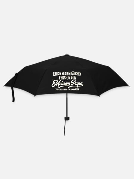 Mädchen Version Von Meinem Papa - Regenschirm (klein) - Schwarz