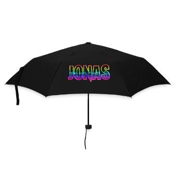 jonas rs regenbogen - Regenschirm (klein) - Schwarz - Vorne