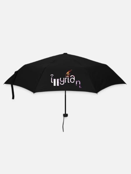 Illyrian - Regenschirm (klein) - Schwarz