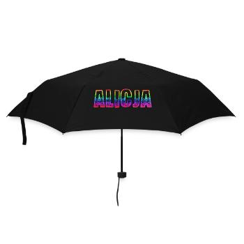 alicja rs regenbogen - Regenschirm (klein) - Schwarz - Vorne