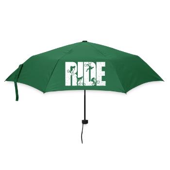 BMX Rider Ride Vélo Rétro Urbain - Parapluie standard - vert bouteille - Devant