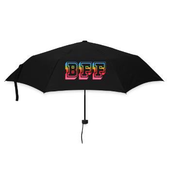 BFF Tshirt rainbowstar - Regenschirm (klein) - Schwarz - Vorne