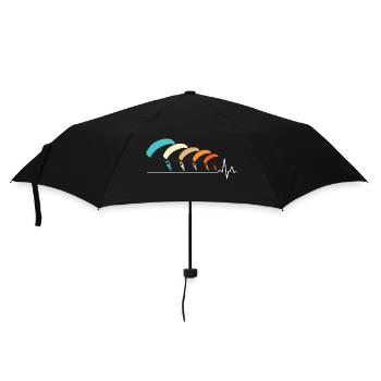 Skydiving Parachutists Parachute - Umbrella (small) - black - Front