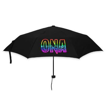 ona rs regenbogen - Regenschirm (klein) - Schwarz - Vorne