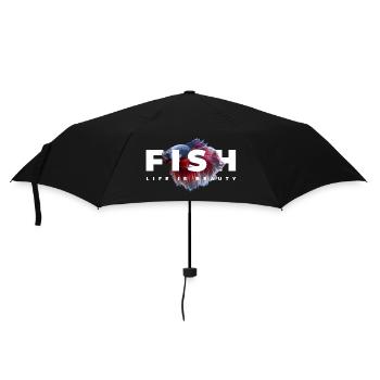 Betta Fish Keeper Aquarienbesitzer - Regenschirm (klein) - Schwarz - Vorne