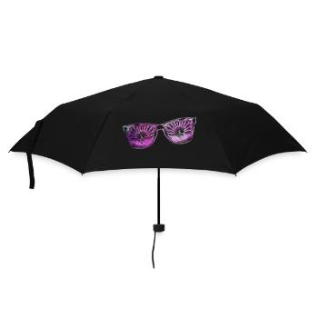 Sonnenbrille Sommer süß Happy Beach Ocean Surf - Regenschirm (klein) - Schwarz - Vorne