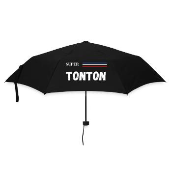 super tonton - t-shirt assorti - Parapluie standard - noir - Devant