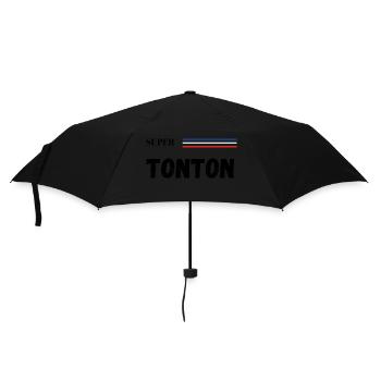 super tonton - t-shirt assorti - Parapluie standard - noir - Devant