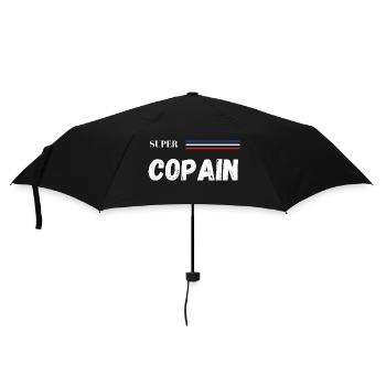 super copain - t-shirt assorti - Parapluie standard - noir - Devant