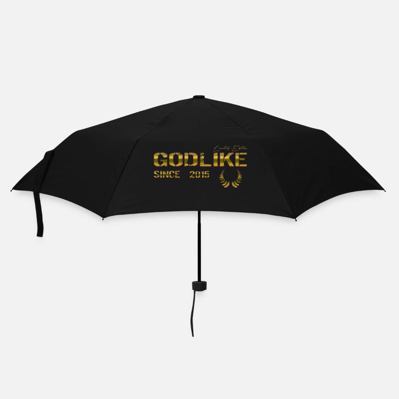 Godlike since 2015 - Regenschirm (klein) - Schwarz