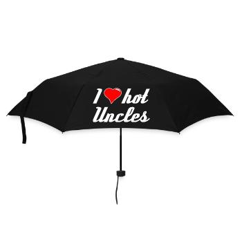 J’aime les oncles chauds Ich liebe heiße Onkel Frauen - Parapluie standard - noir - Devant