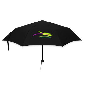 Brush Stroke Design - Umbrella (small) - black - Front