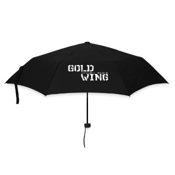 Motorrad Biker Spruch Goldwing GL1800 was sonst - Umbrella (small) - black - Front