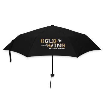 Motorrad Biker Spruch Goldwing GL1800 was sonst - Umbrella (small) - black - Front